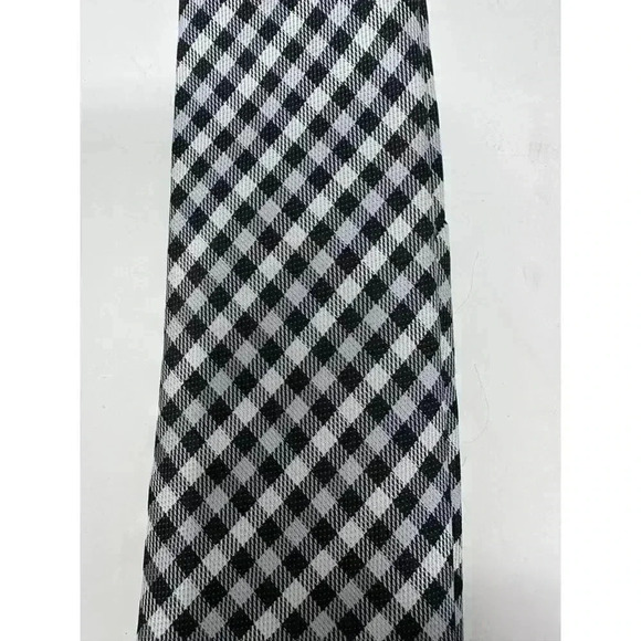 Youth Clip On Neck Tie - Set of Two - Black/White and Blue/Gray - Picture 6 of 11